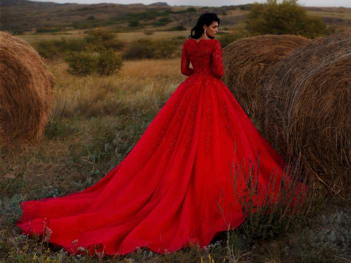 Red wedding guest dresses