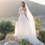 Off Shoulder Wedding Dress with Sleeves