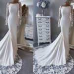 Wedding dress simple sleeves