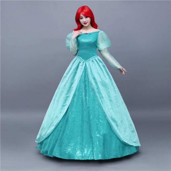 Ariel mermaid wedding dress