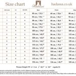 Wedding dress size guide