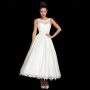 Vintage Style Tea Length Wedding Dresses